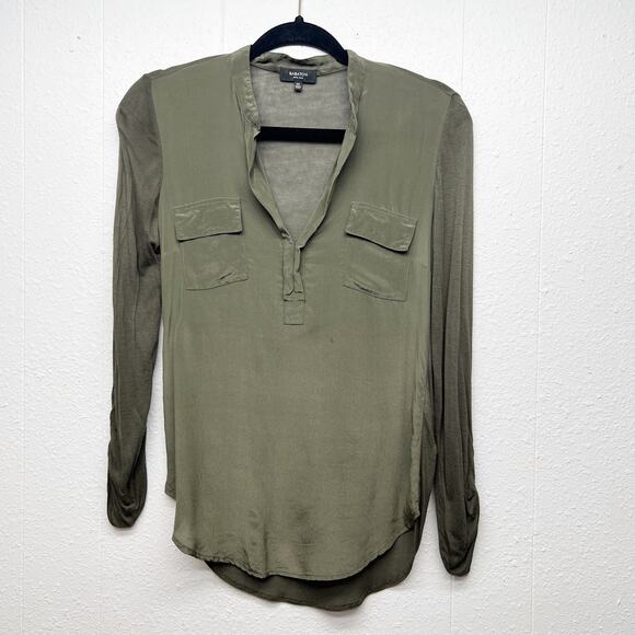 Babaton Silk Top womens XXS Relaxed Workwear Office Career Quiet Luxury Flaw - Picture 1 of 14